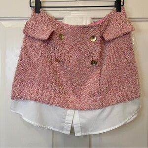 Anthropologie Tweed Mini Skirt Size 6